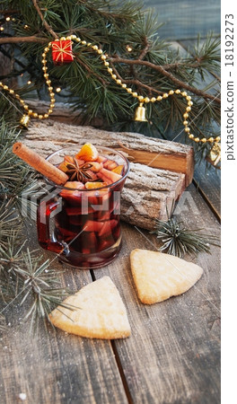 cup of hot chocolate with marshmallows and a scarf cup of hot chocolate with marshmallows and a scarf 18192273