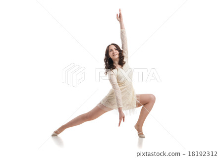 Attractive young woman in white dress Attractive young woman in white dress 18192312