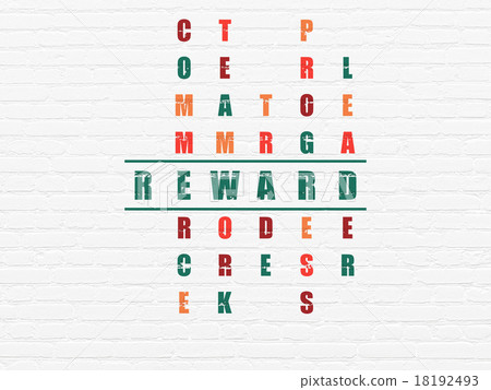 Business concept: Reward in Crossword Puzzle 18192493