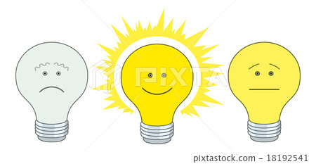 Set of electric bulbs, bright on Set of electric bulbs, bright on 18192541