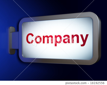 Finance concept: Company on billboard background 18192556