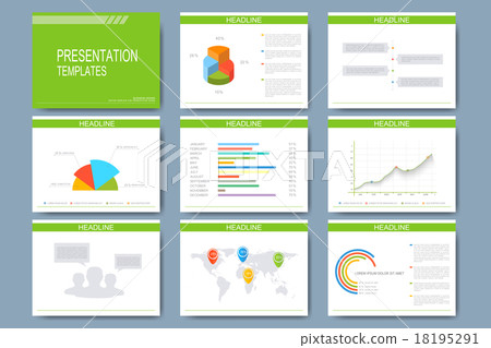 Big set of vector templates for presentation Big set of vector templates for presentation 18195291