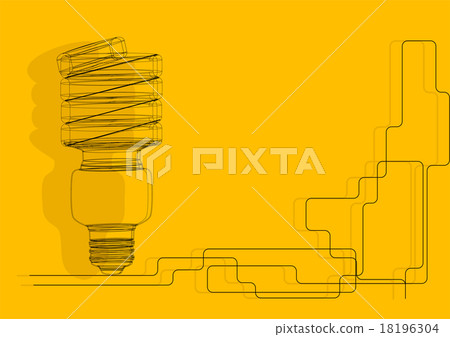 modern light bulb 18196304