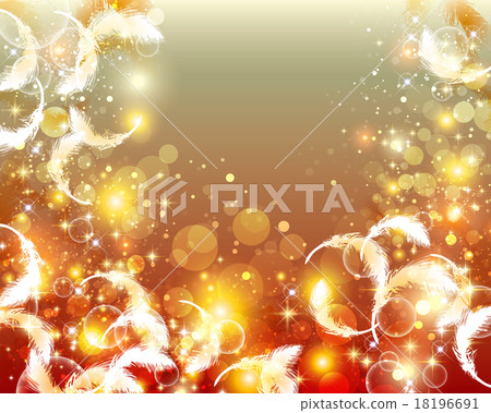 羽毛閃閃發光的背景 18196691