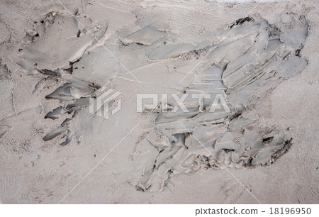 Plaster concrete wall , between construction 18196950