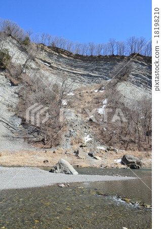 Exposed strata (Akabira River, left bank / Saigama prefecture Chichibu-gun Koichino Town) Exposed strata (Akabira River, left bank / Saigama prefecture Chichibu-gun Koichino Town) 18198210