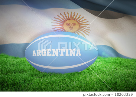 Composite image of argentina rugby ball Composite image of argentina rugby ball 18203359