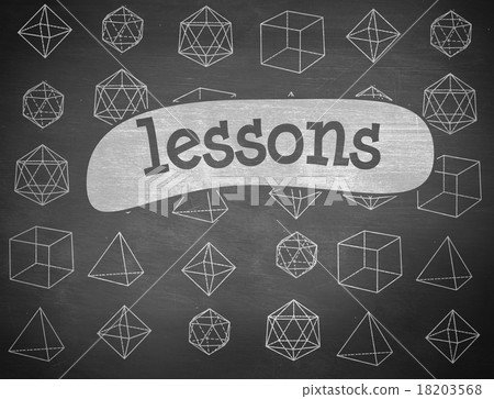 Lessons against black background - Stock Illustration [18203568] - PIXTA