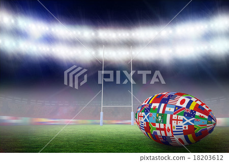 Composite image of rugby world cup international ball Composite image of rugby world cup international ball 18203612