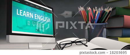 Stock Illustration: Composite image of computer screen