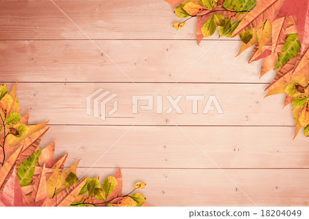 Composite image of autumn leaves pattern Composite image of autumn leaves pattern 18204049