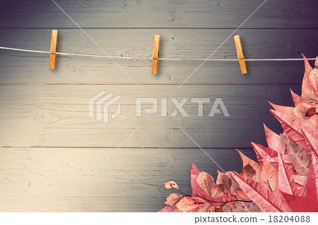 Composite image of autumn leaves pattern Composite image of autumn leaves pattern 18204088