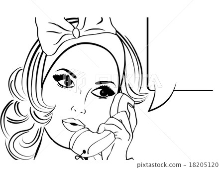 Pop Art illustration of woman 18205120