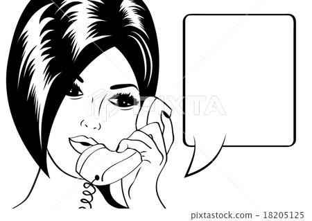 Pop Art illustration of woman Pop Art illustration of woman 18205125