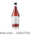 Wine vinegar bottle with cap and label. 18207781