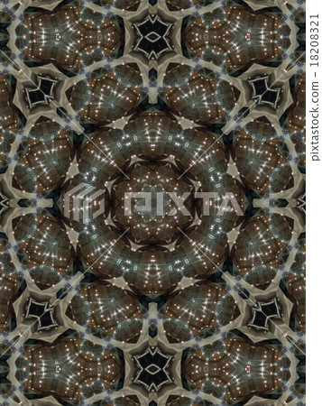 Brown Ethnic pattern. Abstract kaleidoscope Brown Ethnic pattern. Abstract kaleidoscope 18208321