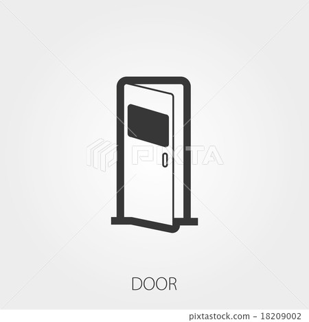 Simple Household Web Icons: Door - Stock Illustration [18209002] - PIXTA
