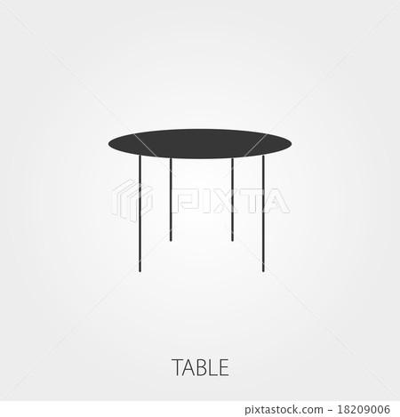 Simple Household Web Icons: Table Simple Household Web Icons: Table 18209006