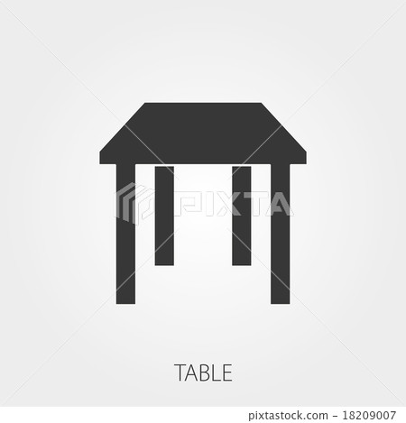 Simple Household Web Icons: Table Simple Household Web Icons: Table 18209007
