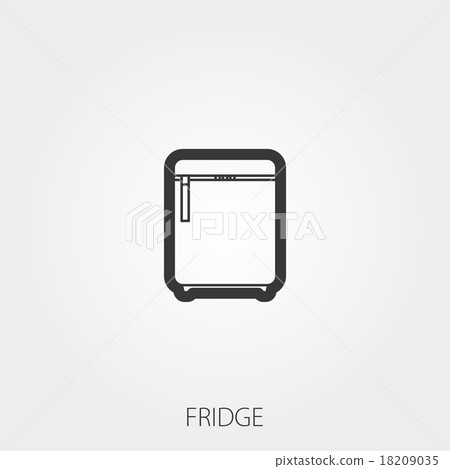 Simple Household Web Icons: Fridge 18209035