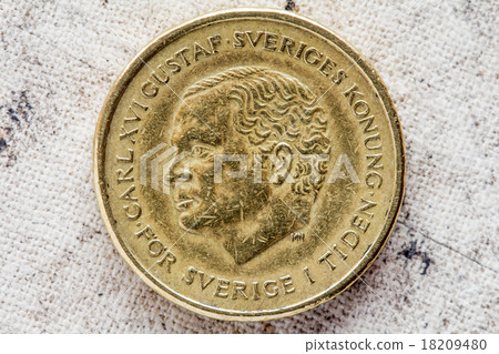 Obverse of ten Swedish kronor Obverse of ten Swedish kronor 18209480