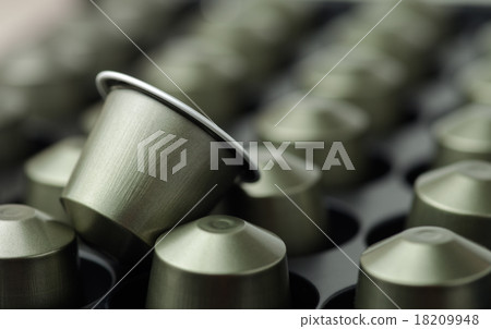 Coffee capsules close up 18209948