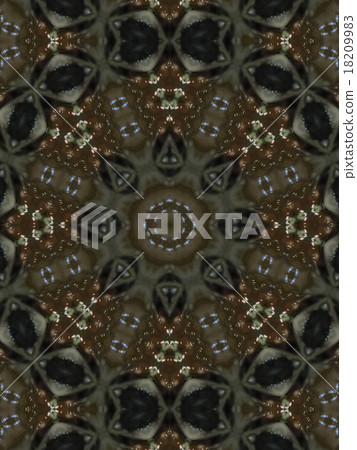 Brown Ethnic pattern. Abstract kaleidoscope Brown Ethnic pattern. Abstract kaleidoscope 18209983
