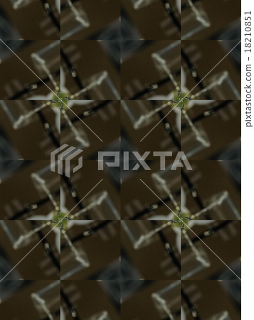 Brown Ethnic pattern. Abstract kaleidoscope Brown Ethnic pattern. Abstract kaleidoscope 18210851