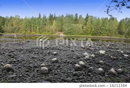 Finland. Imatra. Dry Riverbed of Vuoksa River 18211384