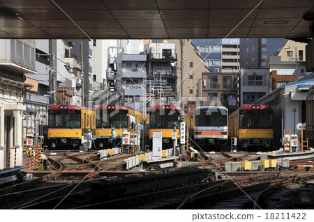 Subway Ginza Line Ueno Inspection District Stock Photo