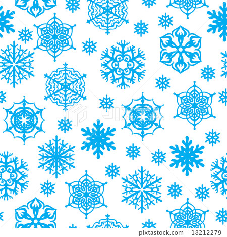 Snowflakes seamless pattern Snowflakes seamless pattern 18212279