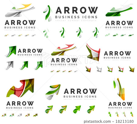 Set of company logotype branding designs, arrow Set of company logotype branding designs, arrow 18213180