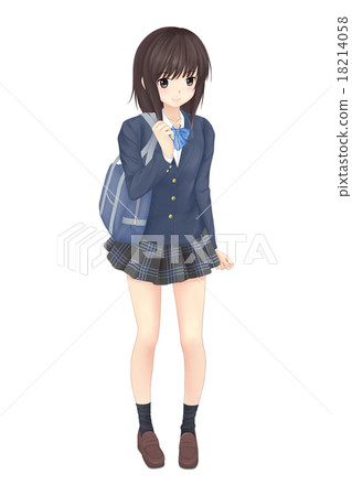 School girls (short socks) 18214058