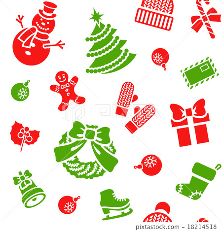 Christmas holiday seamless background pattern Christmas holiday seamless background pattern 18214518