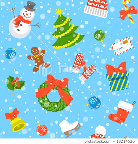 Christmas holiday seamless background pattern Christmas holiday seamless background pattern 18214520