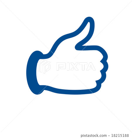 Thumb up vector icon flat design Thumb up vector icon flat design 18215188
