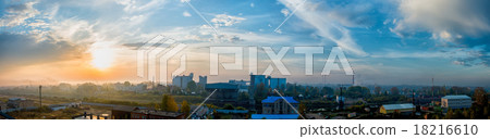 Industrial area. Sunrise. Russia 18216610