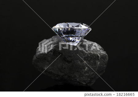 Diamond on rock 18216665