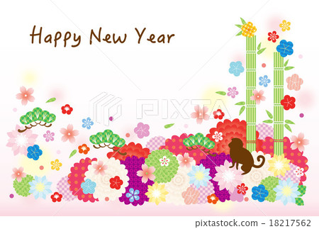 新年的卡片模板 新年的卡片模板 18217562