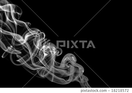 Abstract gray smoke from the incense sticks. 18218572