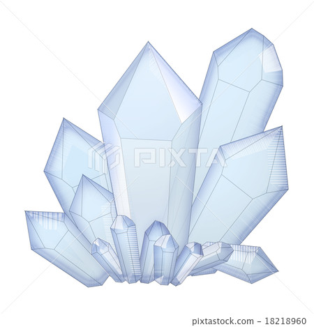 Crystal cluster Crystal cluster 18218960