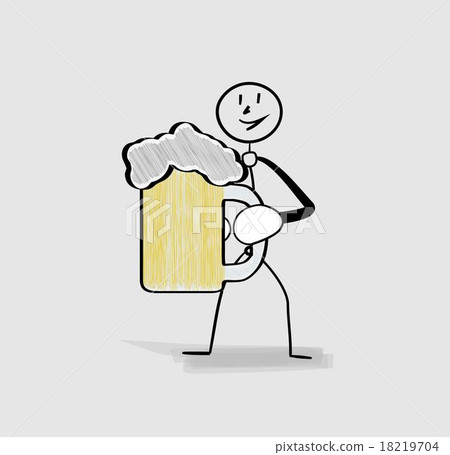 man and beer man and beer 18219704