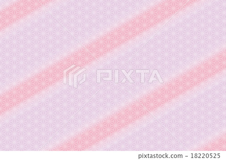 日本圖案背景材料大麻葉孔徑圖案富士 18220525