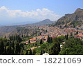 Sicily townscape seen from the mountains 18221069