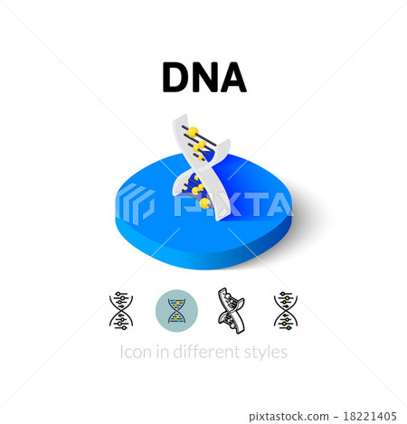 DNA icon in different style 18221405