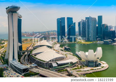 Singapore city skyline. Singapore city skyline. 18221599