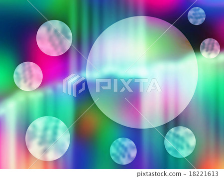 Abstract illustration of a floating circle 18221613