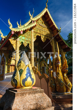 Naga snake statue near Buddhist temple 18221964