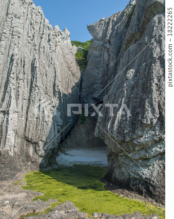 The paradise beach seen from the side of the Buddha rough sea The paradise beach seen from the side of the Buddha rough sea 18222265