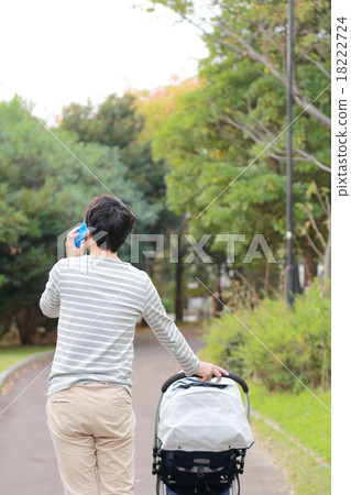 嬰兒車父親女兒Ikumen（嬰兒爸爸兒童女兒0歲休閒育兒兒童飼養） 18222724